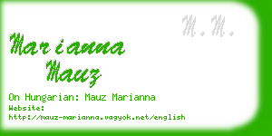 marianna mauz business card